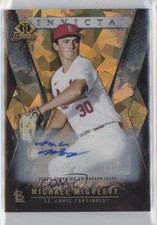 2021 Bowman Draft Invicta Gold Atomic Refractor 14/50 Michael McGreevy Auto 0t2