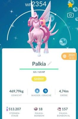 Pokemon Trade Go | Shiny Palkia Origin Forme | Same Day | 30 Day | Tausch | 