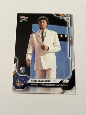 2026 Topps Now NBA Draft #YLEN Yaxel Lendeborg Warriors RC - IN HAND SHIPS NOW