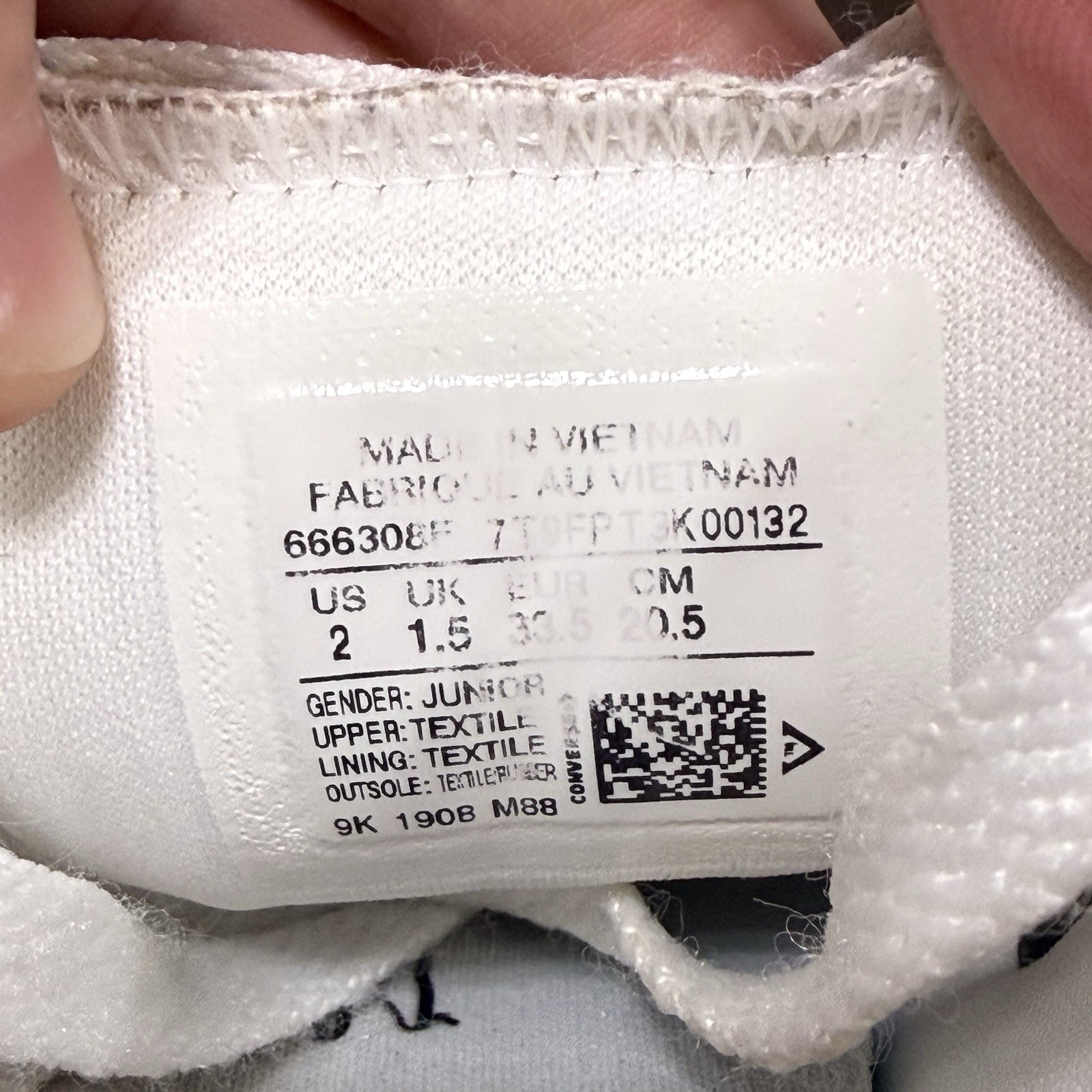 Converse All-Star Rainbow Dot Pride Madison White Low Sneakers Size 2Y thumbnail 7