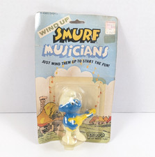 SMURF Wind Up Toy MUSICIANS Guitar Player NEW SEALED Galoob Vintage 1982