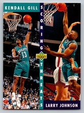 1992-93 Upper Deck #63 Kendall Gill / Larry Johnson