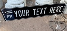 Euro Tag Bmw European License Plate Any Text Puerto Rico Flag Black White
