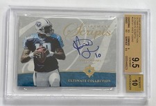 2006 Ultimate Collection Ultimate Scripts 31/35 Vince Young #USC-VY Auto BGS 9.5
