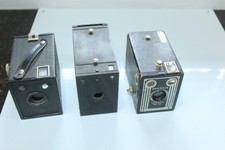 Vintage Box Camera Lot of 3 Includes Agfa, Brownie Target 6-20 Untested As Is