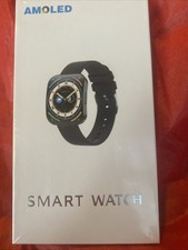 Fitness Smartwatch - Amoled Touchscreen, Waterproof - Black