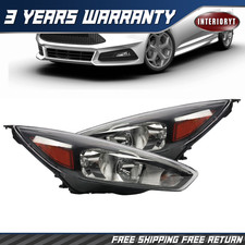 Headlight Assembly Led Drl Black For 2015-2018 Ford Focus Headlight Assembly Led Drl Black For 2015-2018 Ford Focus