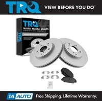 TRQ Front Ceramic Brake Pad & Rotor Kit for 2013-2022 Honda Accord HR-V (For: More than one vehicle)