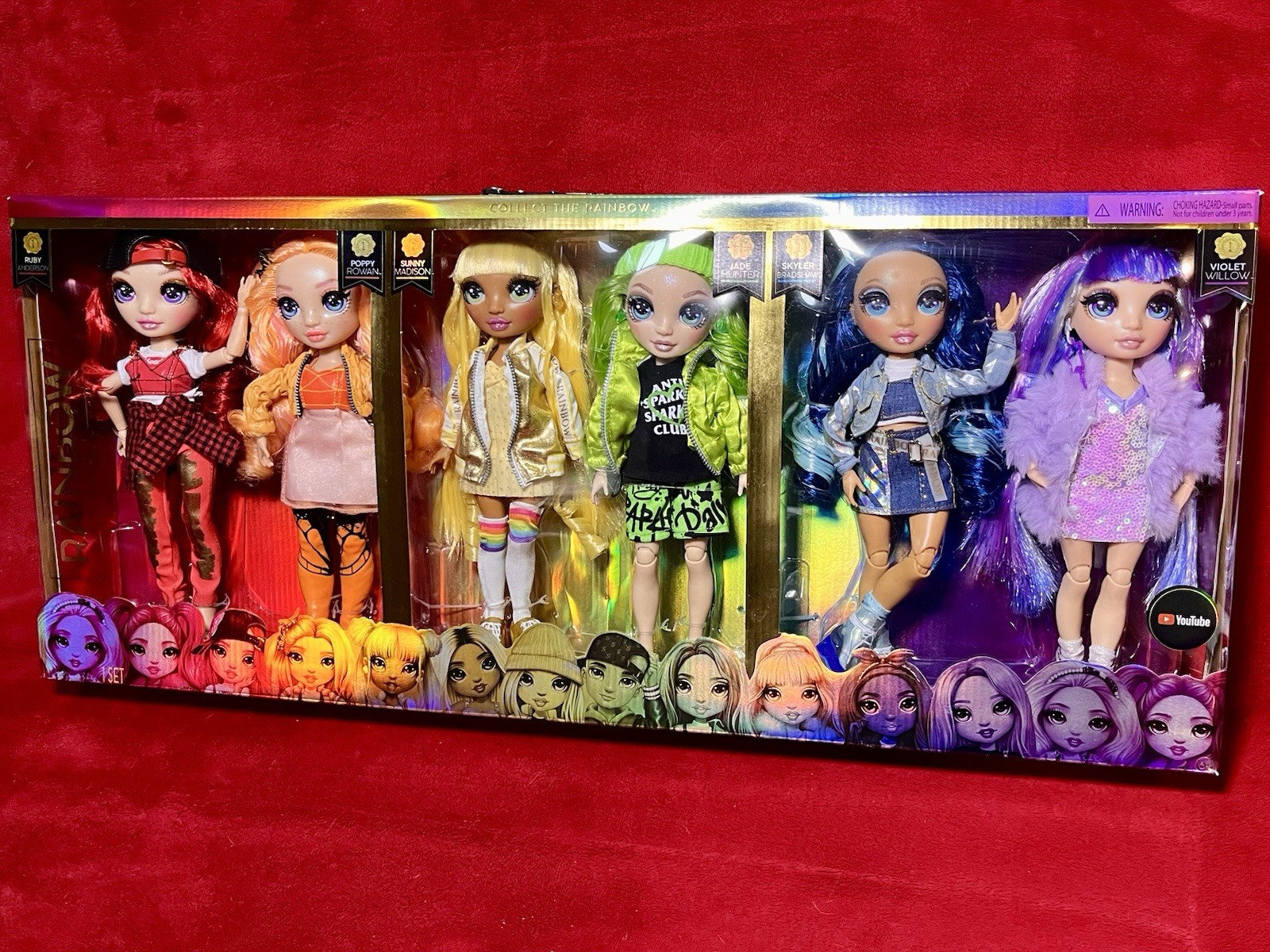 New! 2021 Rainbow High 6 Doll Set Presentation Box Series 1 Walmart Exclusive
