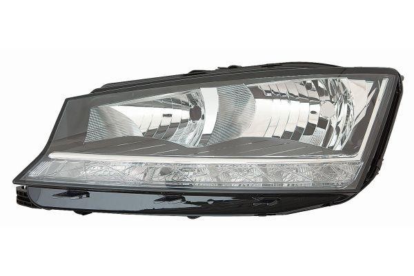 ABAKUS Left Main Headlight 665-1139LMLDEM2 for Skoda LED H7/PWY24W