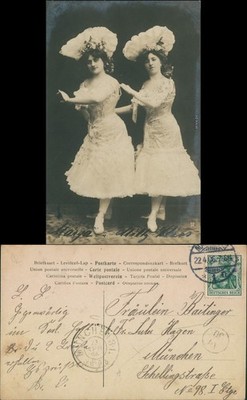 Ansichtskarte  Marya Milly Klios, Tänzerinnen 1906