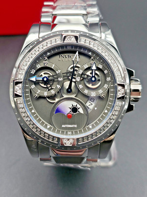 Invicta Reserve Excursion 49.5mm 0.47 Carat Diamond Automatic Men's Watch 48549