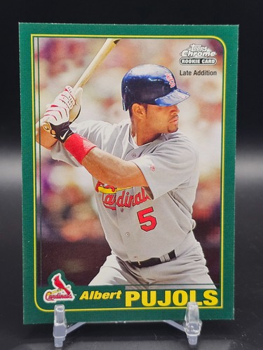 Albert Pujols #596 2001 Topps Chrome card
