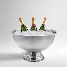 Champagner Schale Edelstahl - 40 cm - SektschaleWeinschale Sekt Flaschen Kühler
