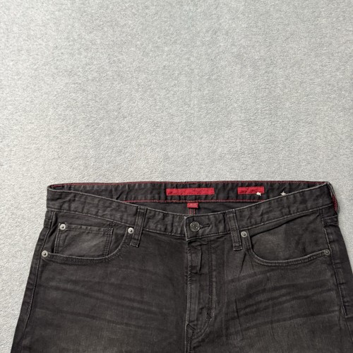 Banana Republic Jeans Mens 35x32 Black Denim Faded Cotton Straight Leg Adult - Picture 3 of 11