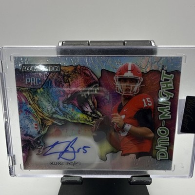 Wild Card Alumination 2023 Carson Beck Dino-Might Auto AD-CBA Georgia /25