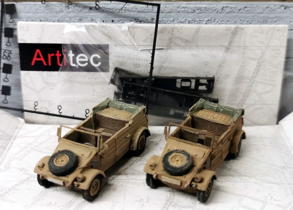 ARTITEC 487.801.69 - Charge: Deux Jeeps Pour Wagon Marchandises HO 1:87 - Photo 1/1