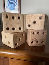 Handmade Wooden Dice Set Large