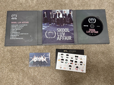 BTS Skool Luv Affair 2nd Mini Album CD + Photobook + Group Photocard + Stickers