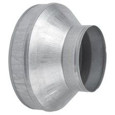 Inch Duct Pipe Adapter - Galvanized Steel HVAC Ducting Reducer for 10" to 6"