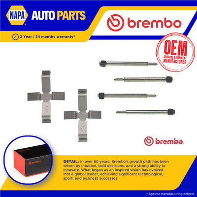 Brake Pad Fitting Kit fits VOLVO 850 2.5D Rear 95 to 96 Brembo 1228352 75505 New