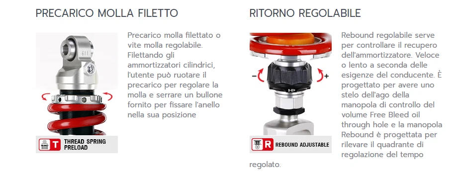 Ammortizzatore YSS Moto Top Line Gas Z KAWASAKI	ZR-7 S (ZR750H) 2001 2002  - Immagine 2 di 3