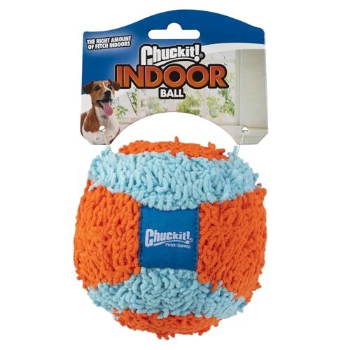 Indoor Fetch Ball Dog Toy - Soft Ball for Dogs - Made Orange & Blue Fetch Ball - Picture 6 of 6