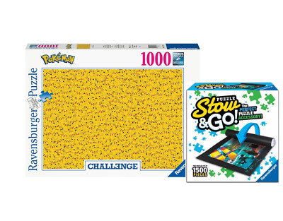 Ravensburger 1000 Teile Pokémon Pikachu Challenge + gratis Puzzle-Aufbewahrung