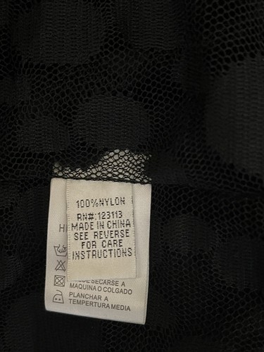 La Moda Women's Lace Top Black Size S/M Retail $79 - Picture 5 of 5