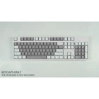104 Keycaps Set Gray White Doubleshot Backlit OEM Height for Mechancial Keyboard