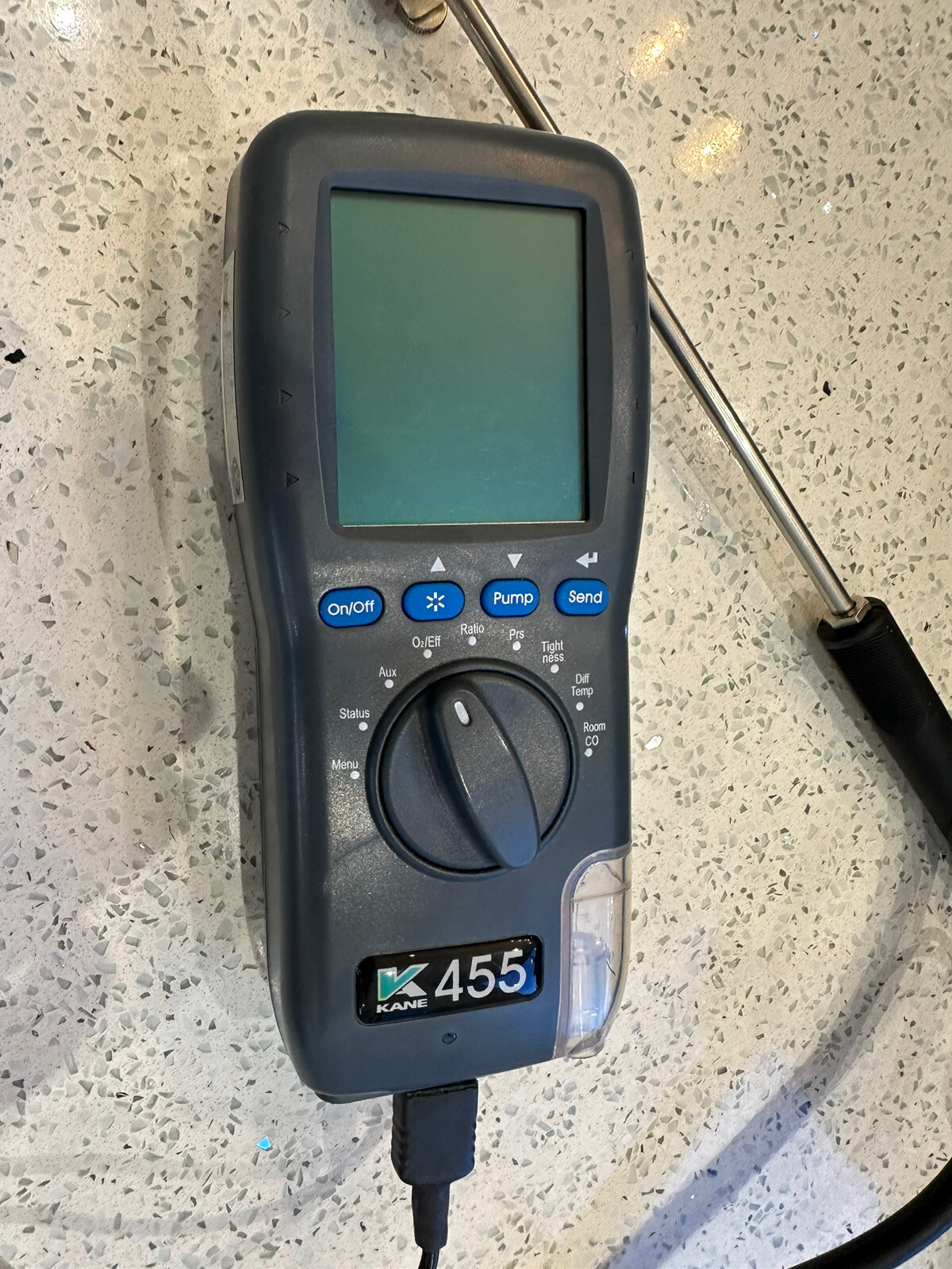 Kane 455 flue gas analyser printer probe and bag excelkent confition eBay