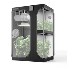 CLOUDLAB 743D, 2-in-1 Advance Grow Tent 4x3 Indoor Hydroponics 48” x 36” x 72”