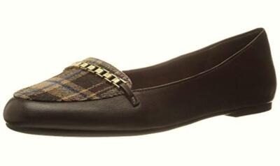 BELLA VITA $114 WOMEN THORA Brown BALLET LEATHER FLATS Loafers SLIP ON SHOES 6 N