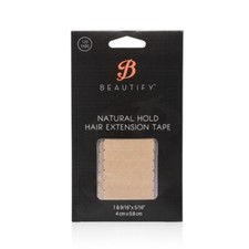 Beautify Natural Hold Hair Extension Tape Double Sided 120 Tabs Per Pack 4x0.8cm