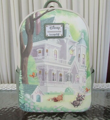 Disney Loungefly Lady and the Tramp Mini Backpack Card Wallet EXCLUSIVE DROP: Loungefly Lady And The Tramp Portrait House  main image 3
