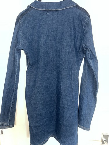 Zara Long Sleeve Mini denim Dress Size L - Picture 4 of 5
