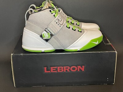 Nike Zoom Lebron V Dunkman Größe 13 Lebron James 5 grau grün