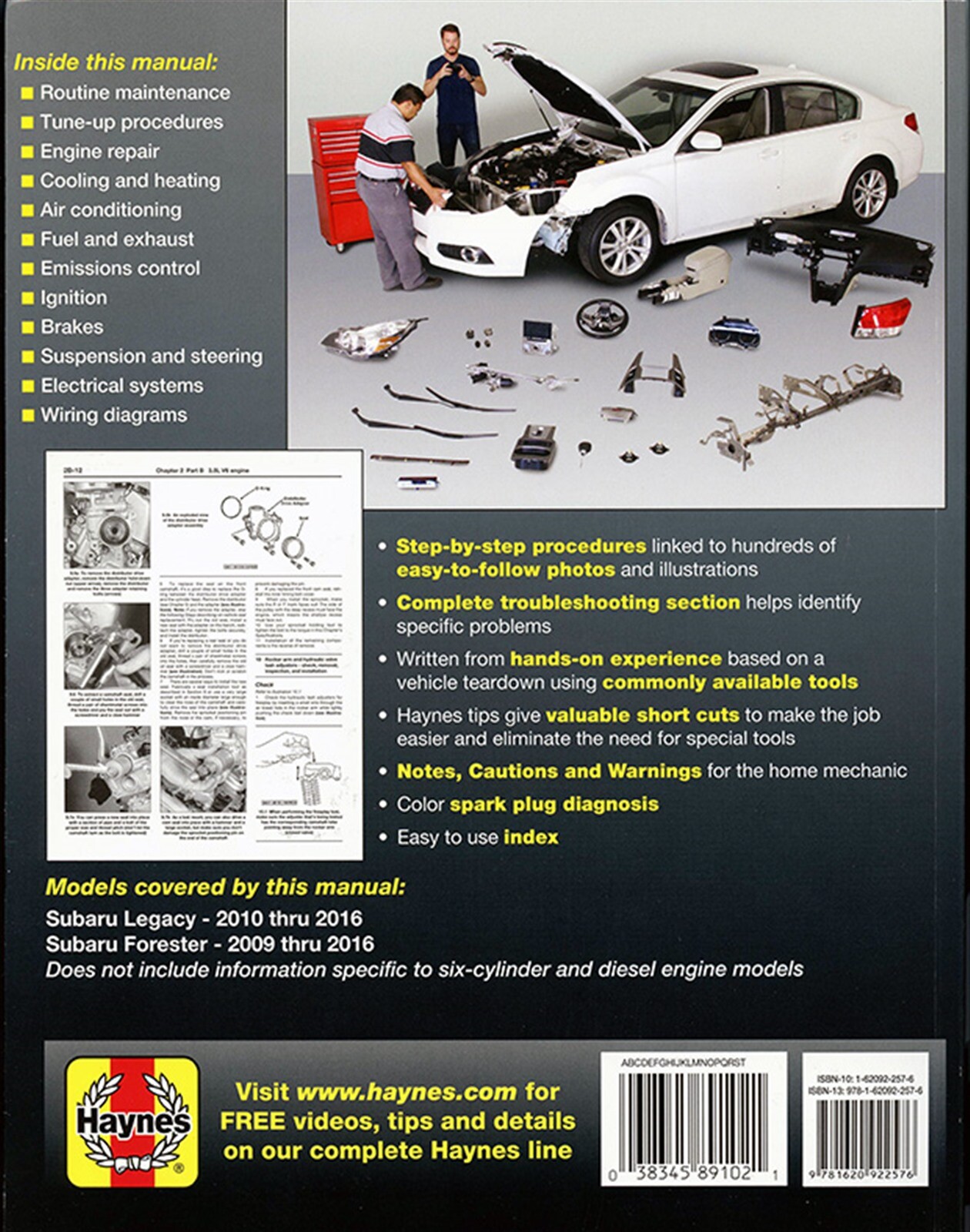 Subaru Legacy & Forester Repair Manual: 2009-2016