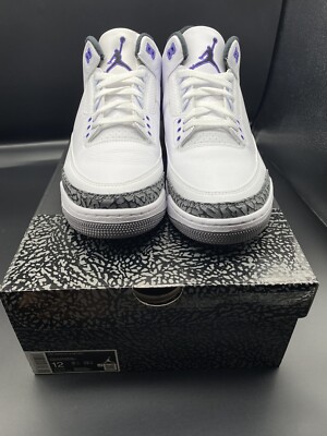 Size 12 - Jordan 3 Retro Dark Iris 2022 | eBay display picture 2
