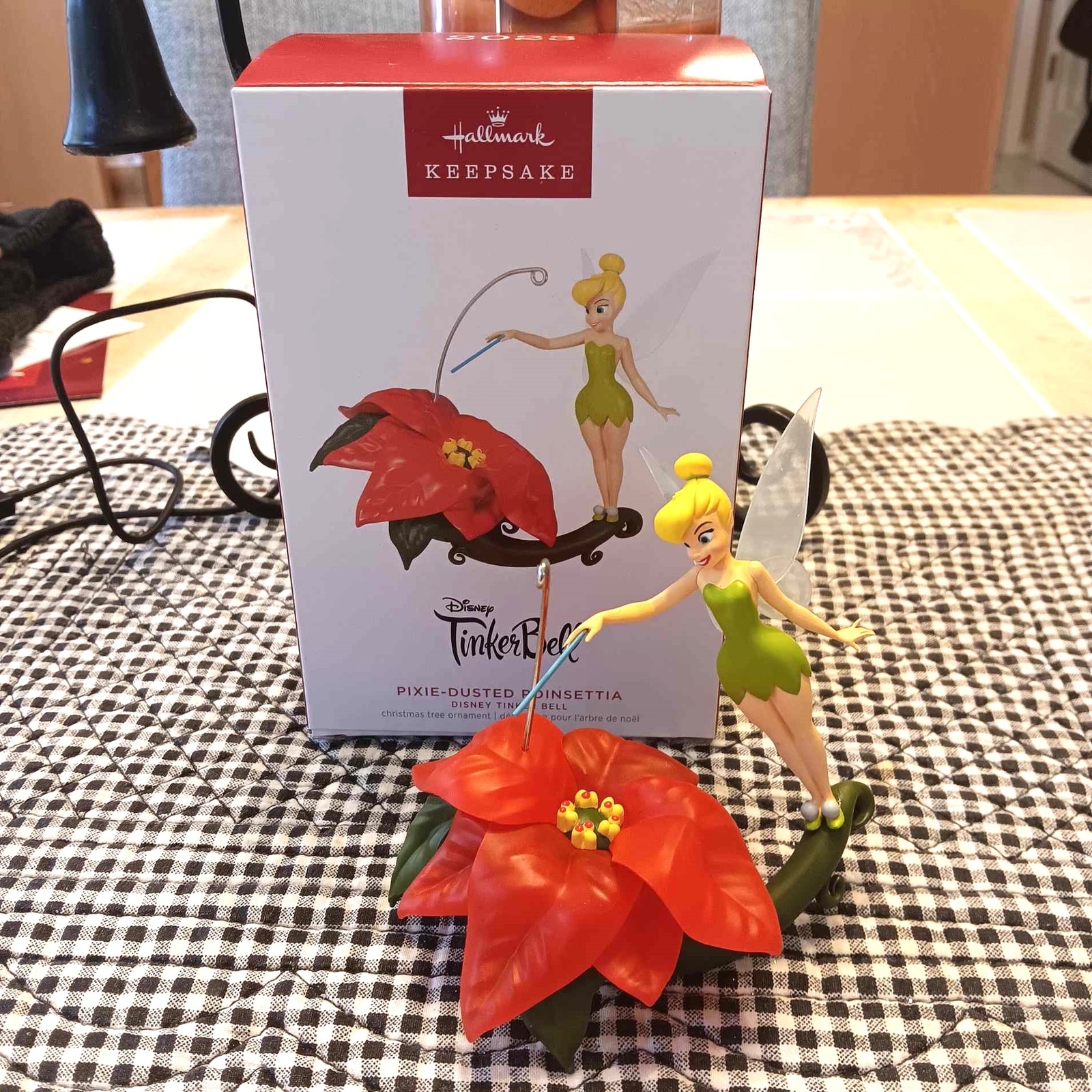HALLMARK TINKER BELL PIXIEDUSTED POINSETTIA 2023 DISNEY CHRISTMAS