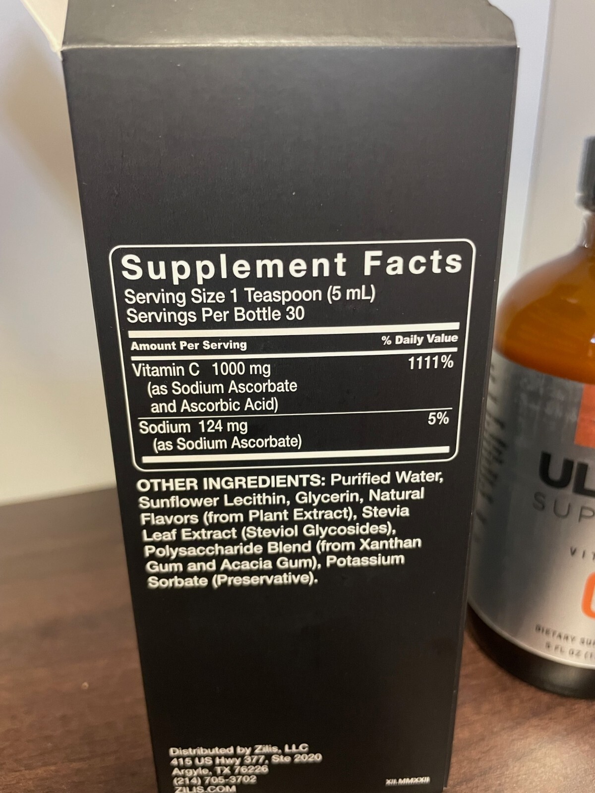 5oz Zilis Vitamin C Liquid mfg 01/2023