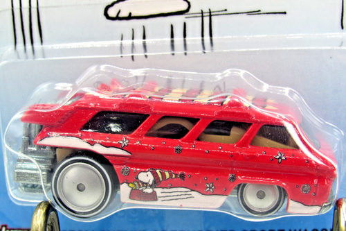 HOT WHEELS 2016 POP CULTURE SERIES PEANUTS CUSTOM CHEVY GREENBRIER SPORT WAGON