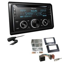 Pioneer Autoradio CD Bluetooth USB Einbauset FüR Fiat Stilo 2001-2008 Schwarz