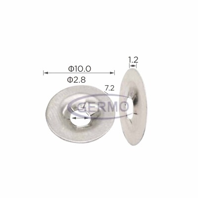 5 x Germo Druckmutter Emblem Kühlergrill Kofferraumdeckel für Honda 90301ST0003