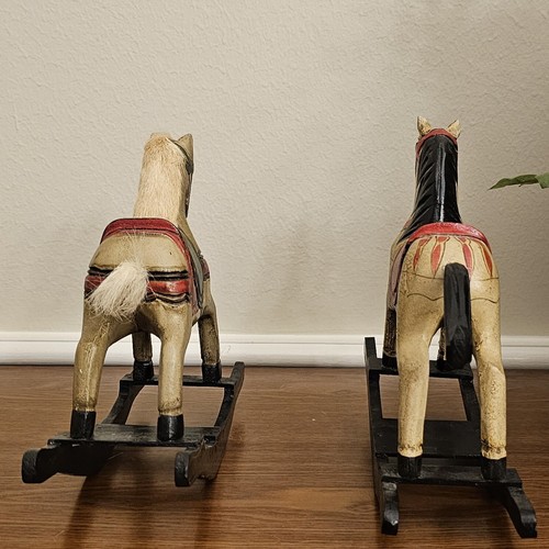Pair of antique rocking horses - Picture 3 of 9
