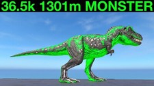 36.5k 1301m Monster TOP STATS Rex Ark Survival Ascended ASA PVE