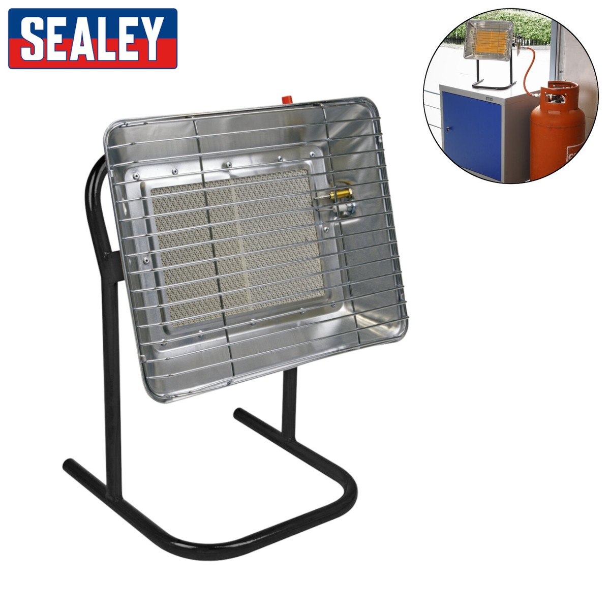 Sealey LP14 Space Warmer Propane Heater 9200-17000Btu/hr Bottle