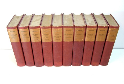 The Works Of Robert Louis Stevenson, Ten Volume Set, The Jefferson Press, 1910s? - Imagen 2 de 6