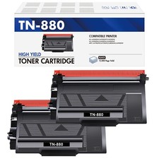 2PK TN880 Toner Compatible With Brother DCPL5900 6700 5600 5650 MFC-L5700DW