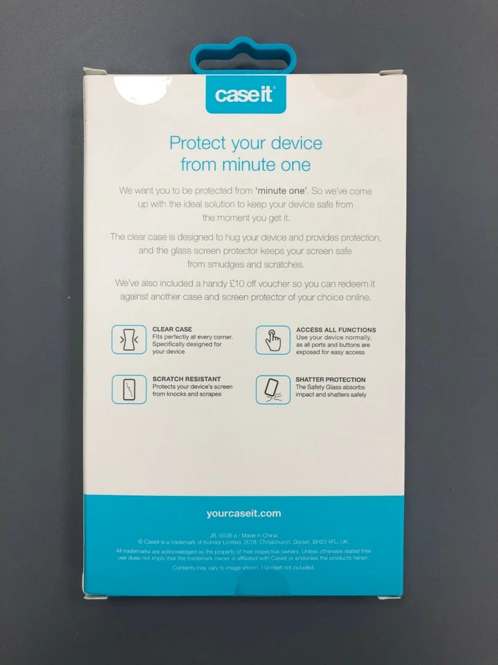 iPhone 5 5S SE Protector de pantalla de vidrio templado + Cubierta de la carcasa Funda genuina Foto 2 de 2